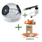 Bio Chamber - Контейнер за безпрахова работа с микробластер+Microblaster LAB - Пясъкоструйна писалка за опесъчаване на фасети+ подарък пясък 1 кг